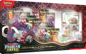 Pokemon Scarlet & Violet Paldean Fates Great Tusk ex & Iron Treads ex Premium Collection has been REVEALED!
