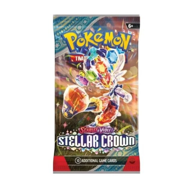 Pokemon Stellar Crown Booster Pack (10 Cards)